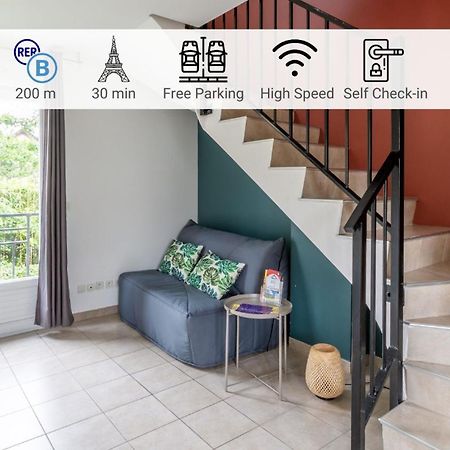 شقة Le Duplex , Proche Gare Rer, Parking, Arrivee Autonome باليزو المظهر الخارجي الصورة